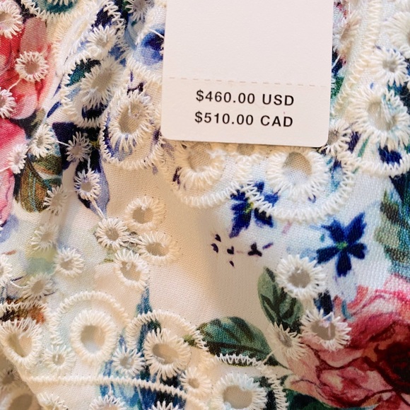 NWT Anthropologie Floral Eyelet MIDI Dress - Picture 10 of 11